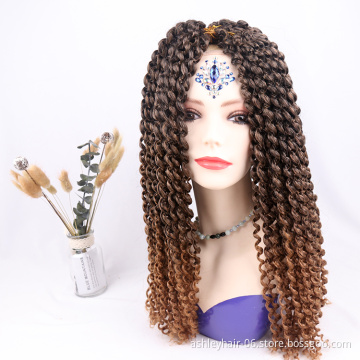 High Quality Private Label Wholesale 613 Pre Looped Ombre Passion Twist Crochet Braid Hair 18Inch Water Wave